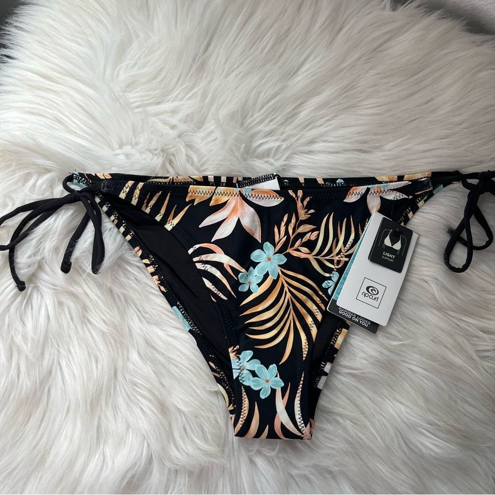 NWT RIP CURL Sun Dance Tri Set in Black Beach Womens Top & Bottom Size Large - Picture 5 of 7